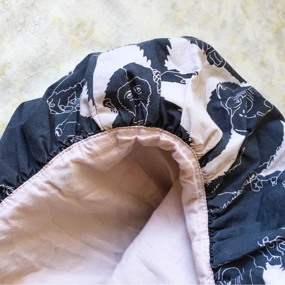 Cos Girls Size 2-4 Chimpanzee Monkey Print Bubble Mini Skirt Pink Gray - Picture 4 of 6